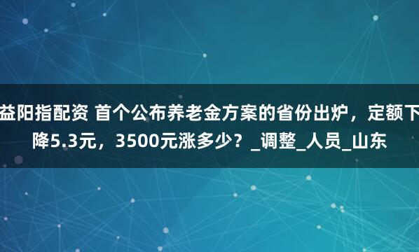益阳指配资 首个公布养老金方案的省份出炉，定额下降5.3元，3500元涨多少？_调整_人员_山东
